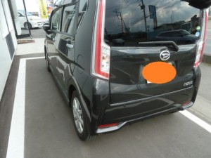ダイハツムーヴ 内輪差修理
