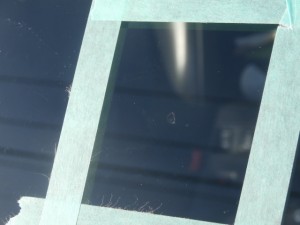 フェアレディーZ フロントガラスリペア修理
