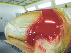 埼玉県春日部市:フォルクスワーゲン ゴルフ 左後ろ巻き込み 自損事故