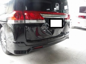 埼玉県春日部市 ホンダ ステップワゴン 追突事故車両修理