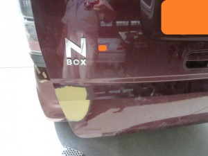 N-BOXリア部分逆突事故