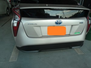 新型プリウススポイラーセット取付