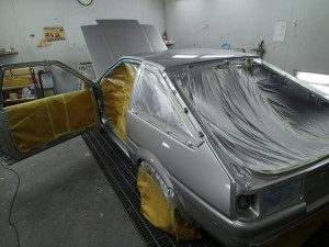 桶川市/AE86 トレノ 全塗装/オールペイント
