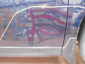 スバルフォレスター ドアのヘコミ板金塗装