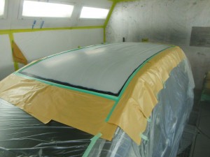 MAZDA MPV ルーフパネル(屋根)傷修理・塗装