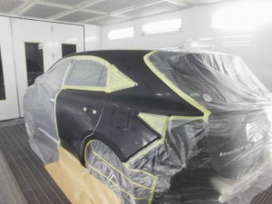 トヨタハリアー キズヘコミの 鈑金塗装
